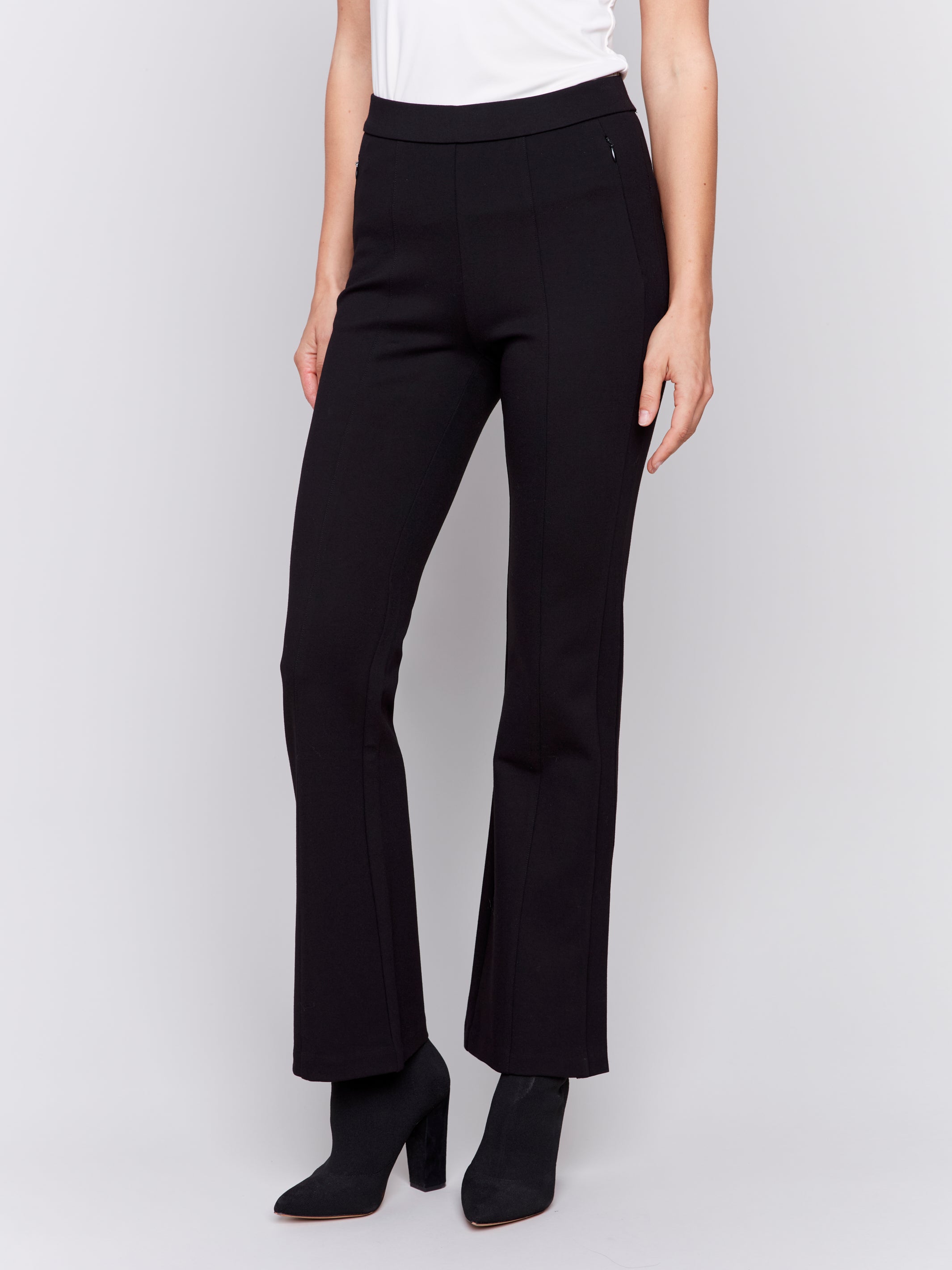 Flare Leg Ponte Pant by Charlie B