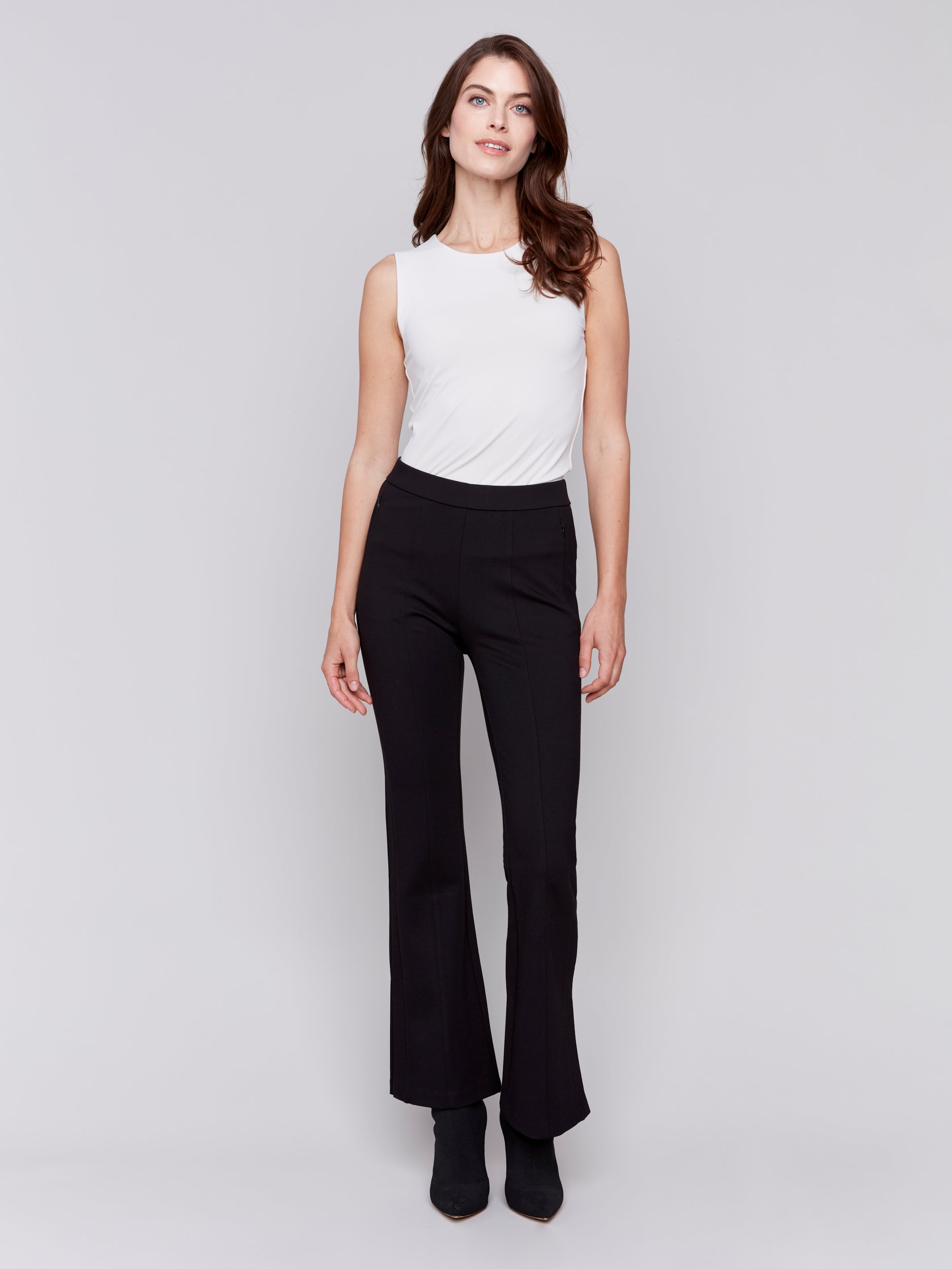 Flare Leg Ponte Pant by Charlie B