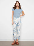 Serene Printed Cropped Patch Pocket Flare Pants by Charlie B