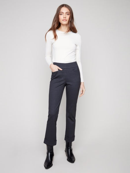 Cuffed Pull On Ponte Pant by Charlie B