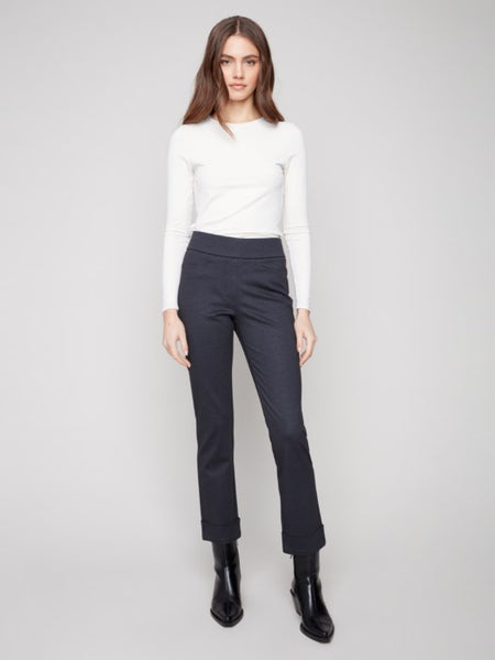 Cuffed Pull On Ponte Pant by Charlie B