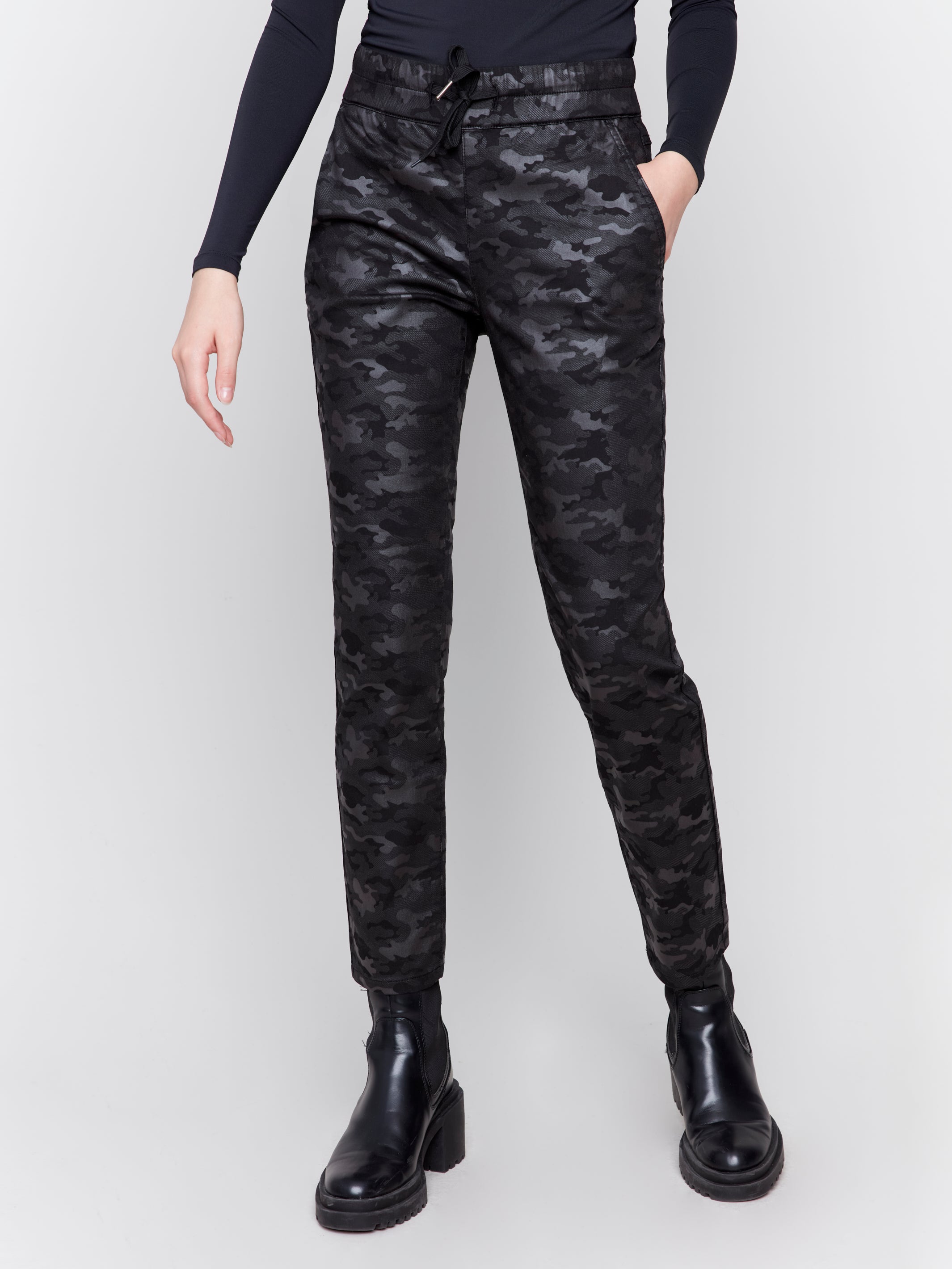 Camo Print Ponte Jogger by Charlie B