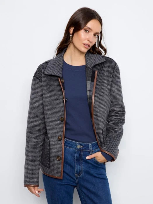 Charlie B Reversible Plaid Jacket