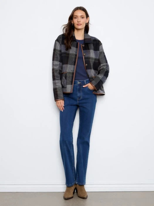 Charlie B Reversible Plaid Jacket