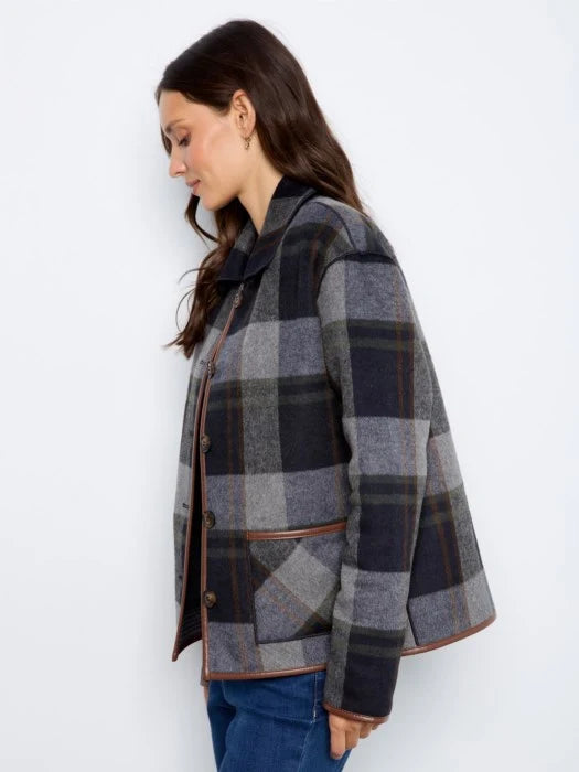 Charlie B Reversible Plaid Jacket