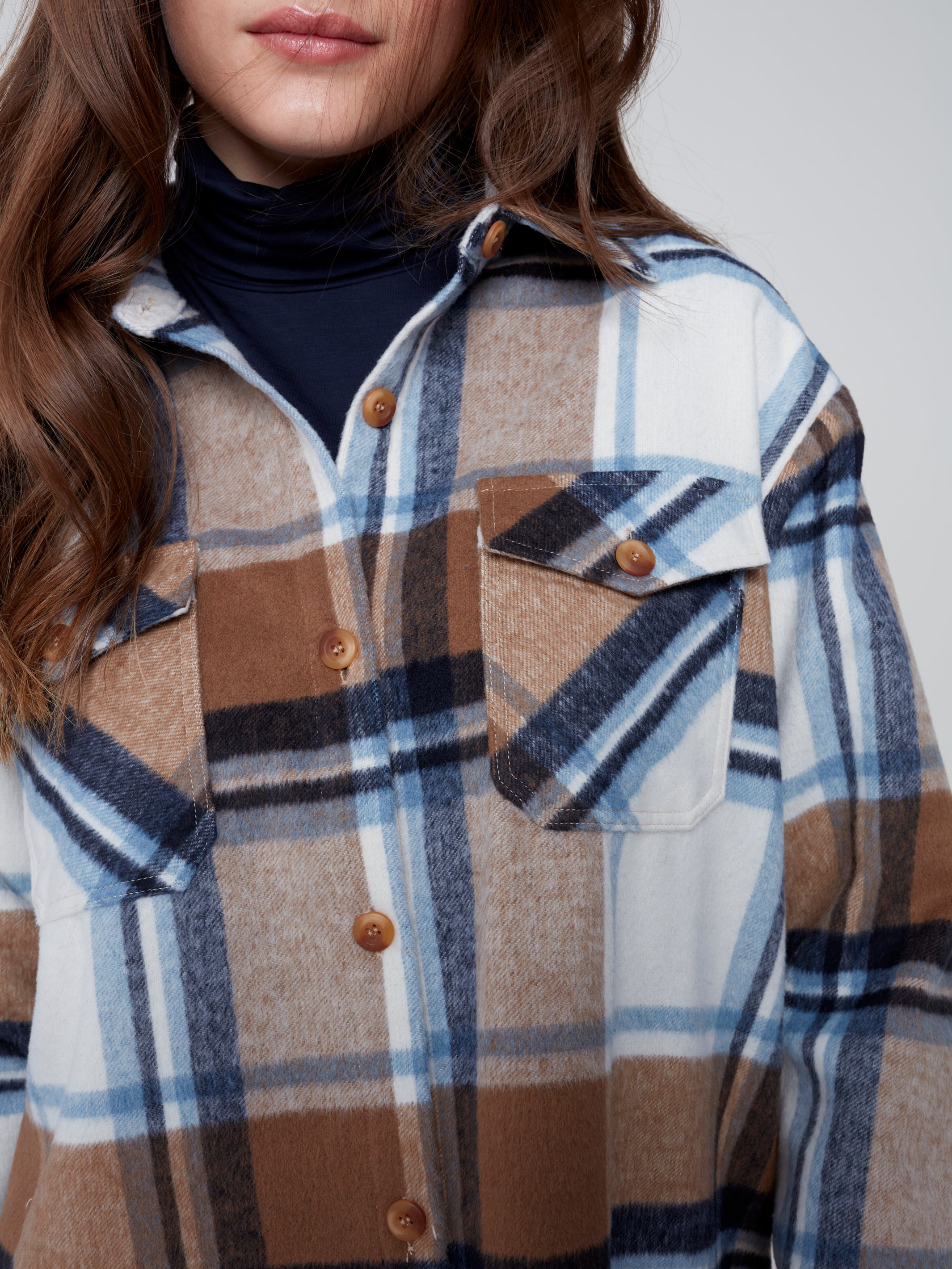 Plaid Flannel Shacket by Charlie B