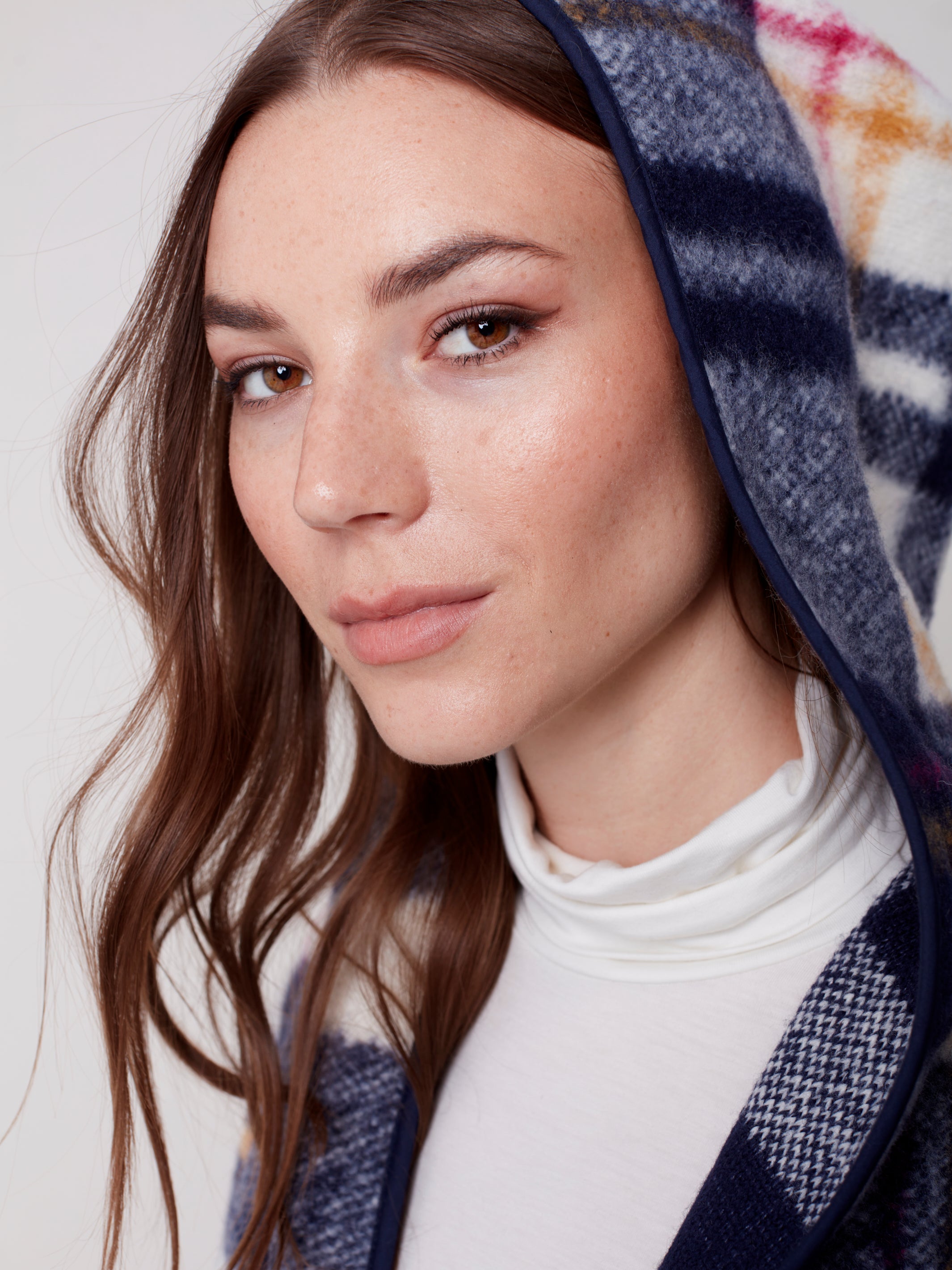 Plaid Hooded Coat by Charlie B