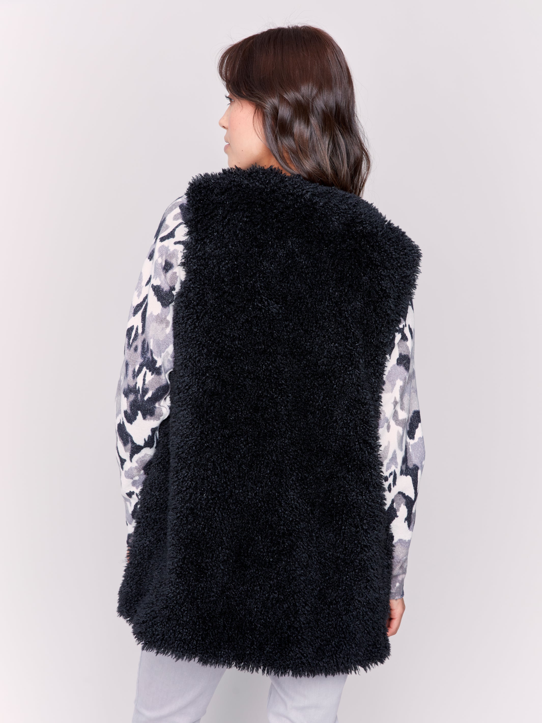 Faux Fur Vest by Charlie B