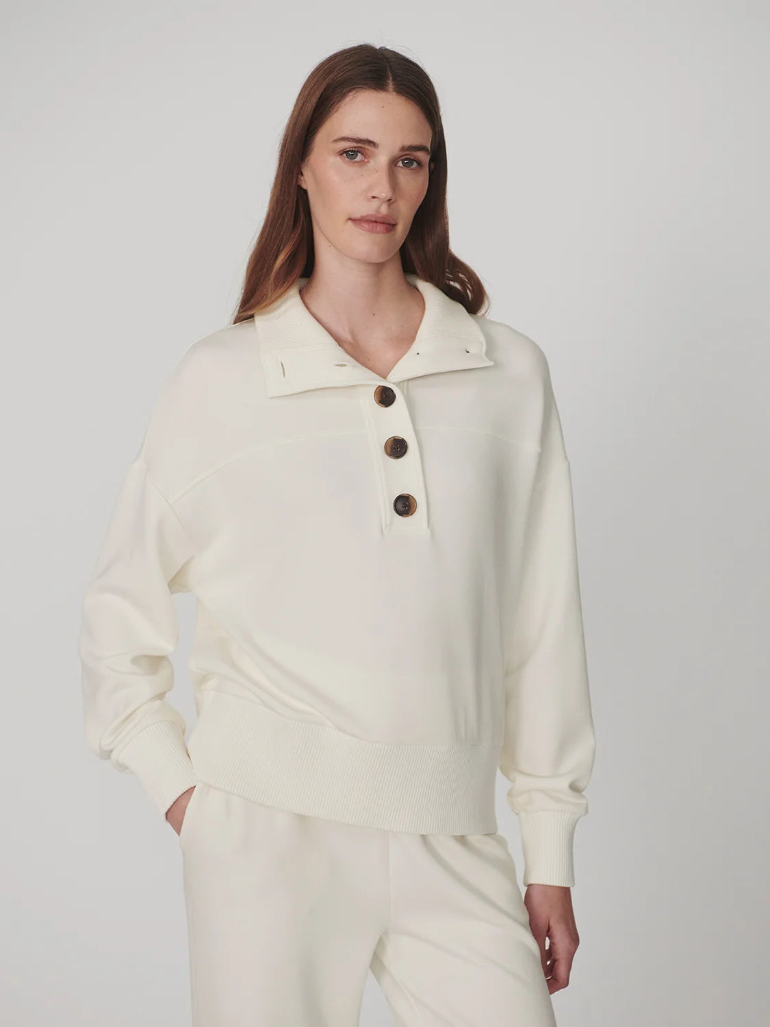 Varley Bronya Button Placket Sweat
