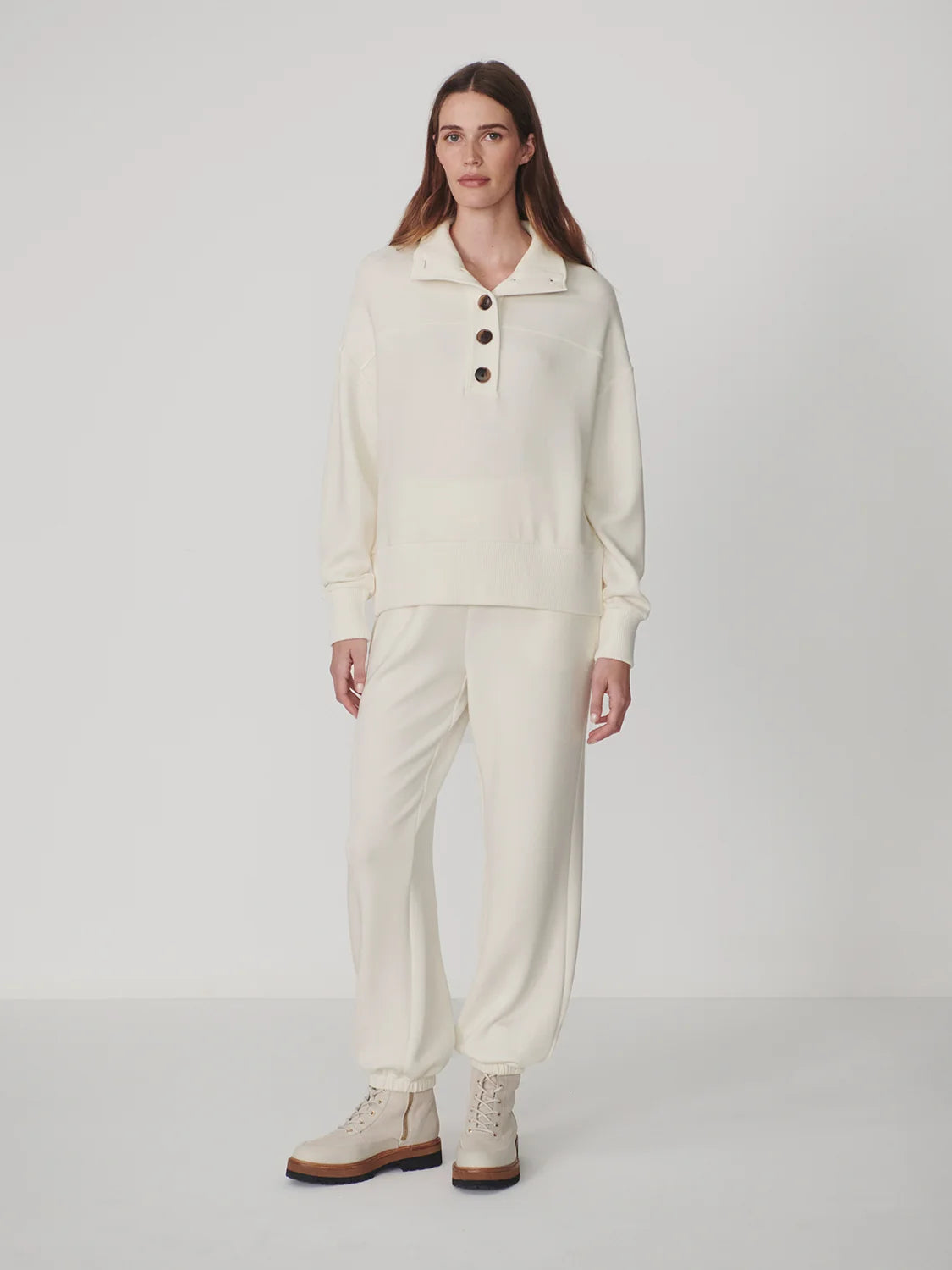 Varley Bronya Button Placket Sweat