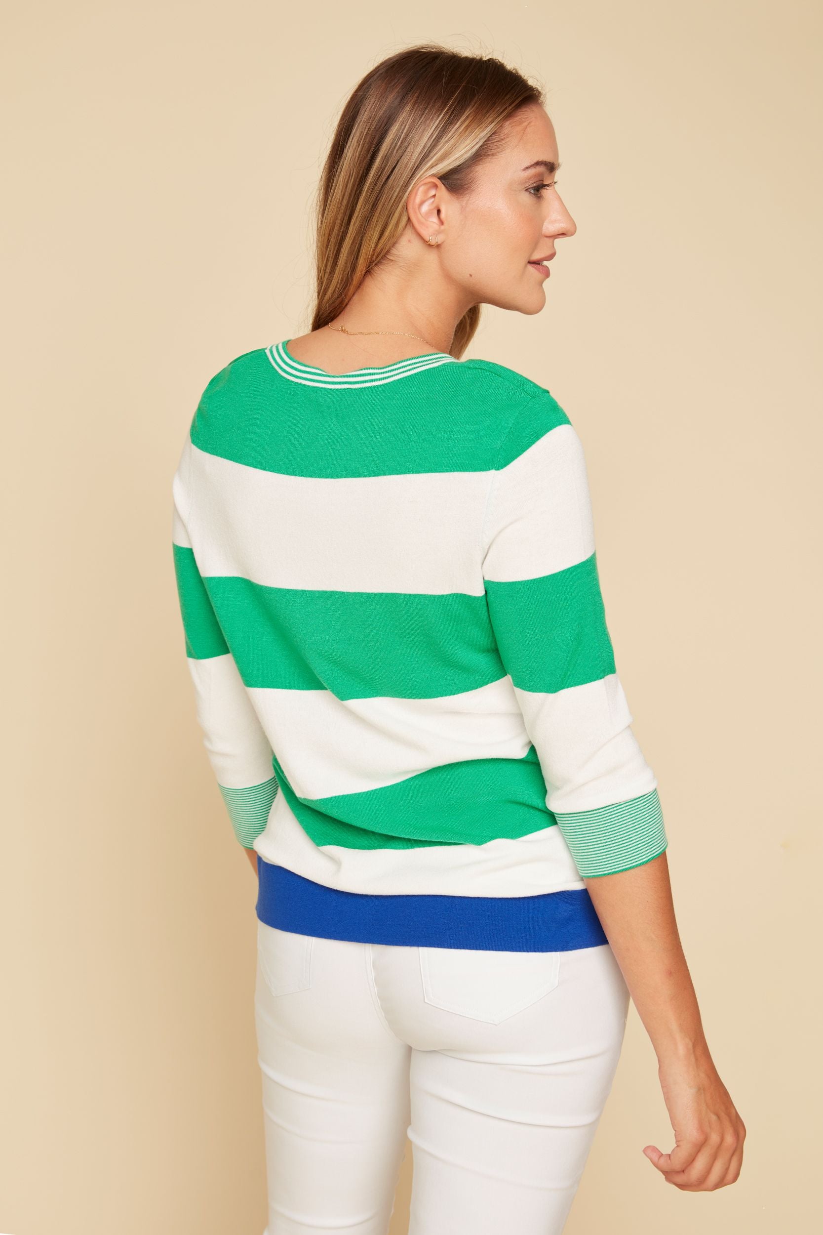 Lightweight Striped Sweater by Renuar