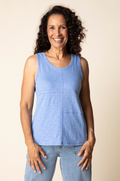 Cotton Pebble Pieced-Tank Top by Habitat