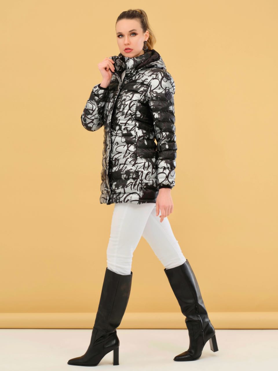 Poetry Puffer Jacket by Dolcezza