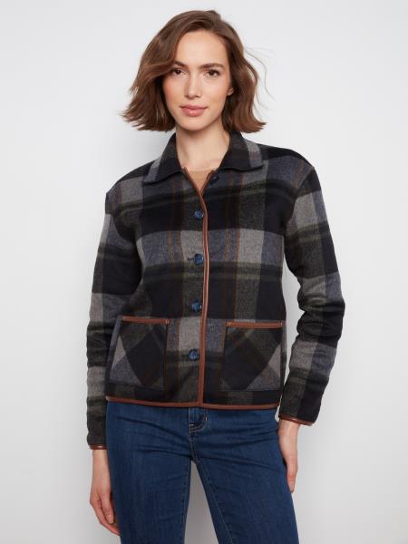 Charlie B Reversible Plaid Jacket
