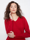  Charlie B Basic V-Neck Sweater - Equestrian