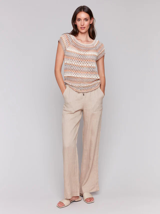 Crochet Cap Sleeve Top by Charlie B
