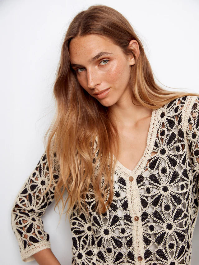 Crochet Cardigan Sweater by Charlie B