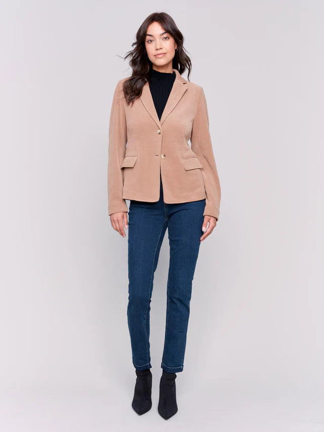 Knit Corduroy Blazer by Charlie B