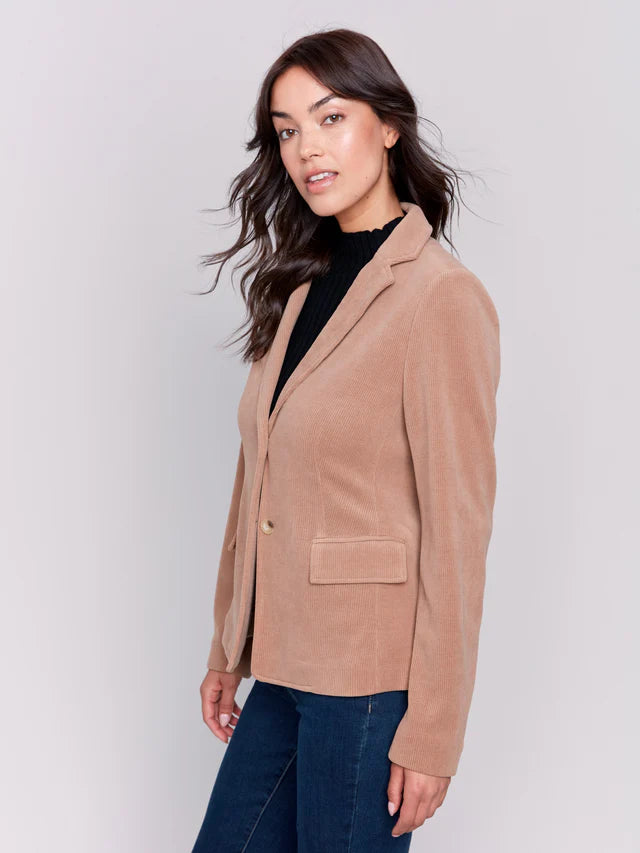 Knit Corduroy Blazer by Charlie B