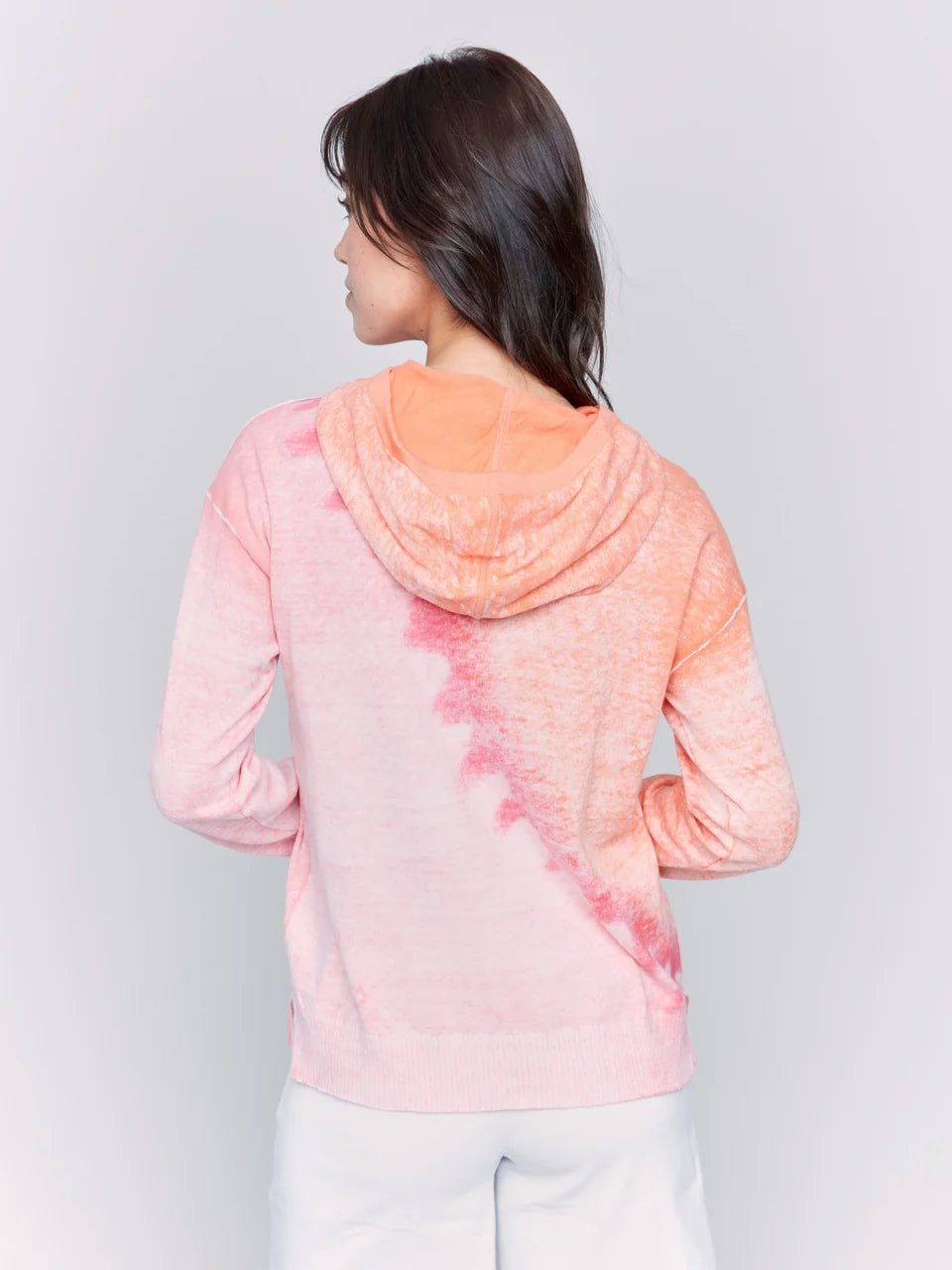 Reverse Print Cotton Hoodie by Charlie B