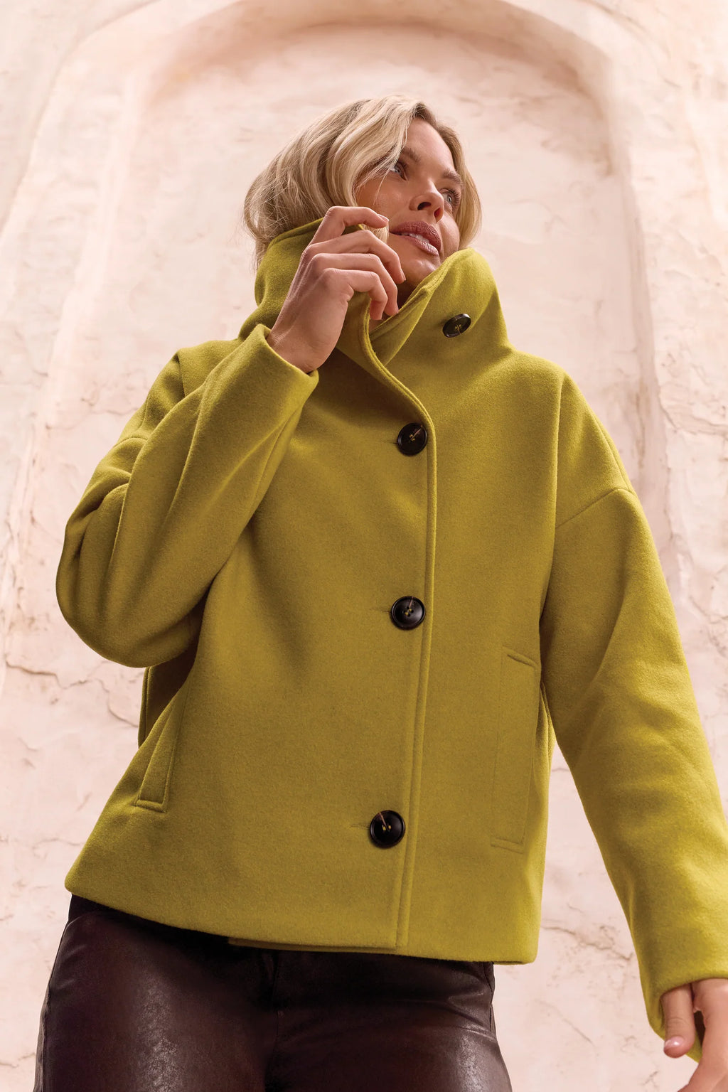 Tribal Lofty Sheek Funnel Neck Jacket