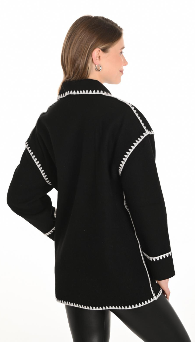 Jacket with Whip Stitching by Frank Lyman