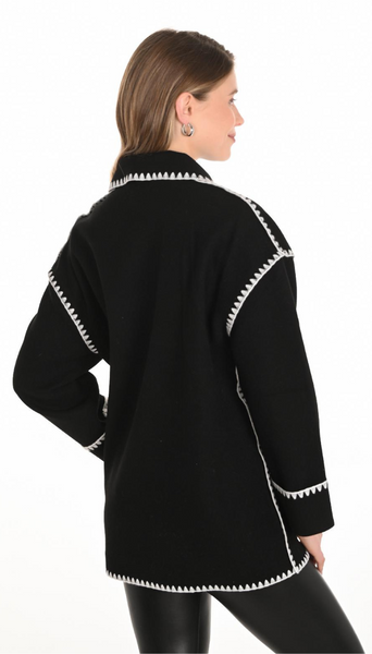 Jacket with Whip Stitching by Frank Lyman