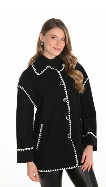 Jacket with Whip Stitching by Frank Lyman