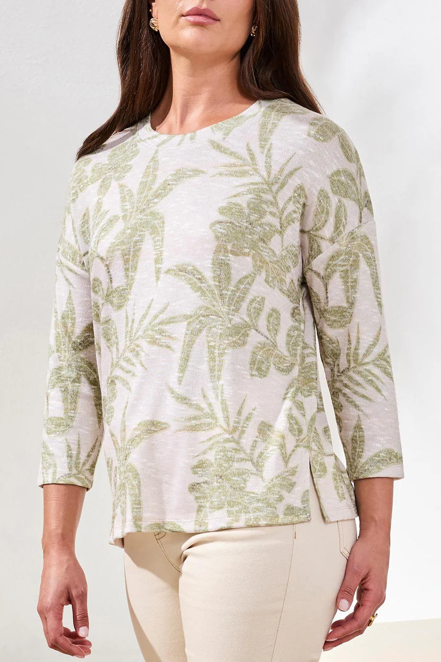 Crew Neck Lightweight Sweater by Tribal