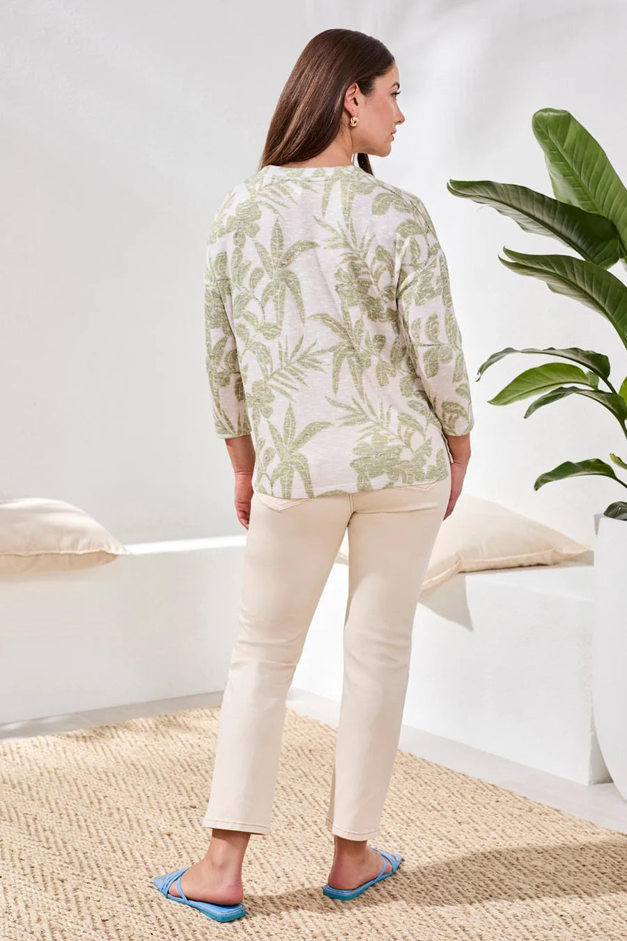 Crew Neck Lightweight Sweater by Tribal