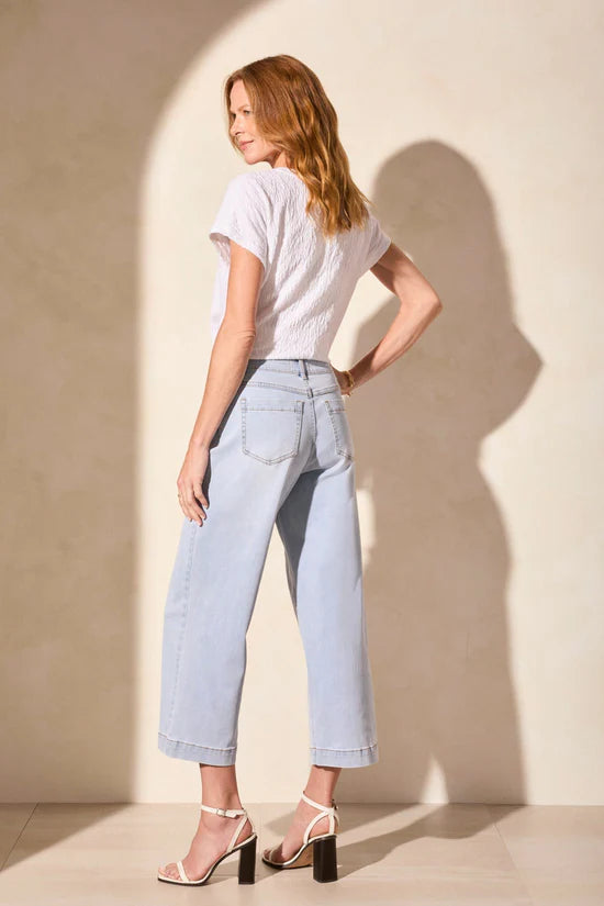 Audrey Cropped Wide Leg Jeans by Tribal