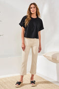 Comfort Stretch Pull-On Kick Flare Capris by Tribal