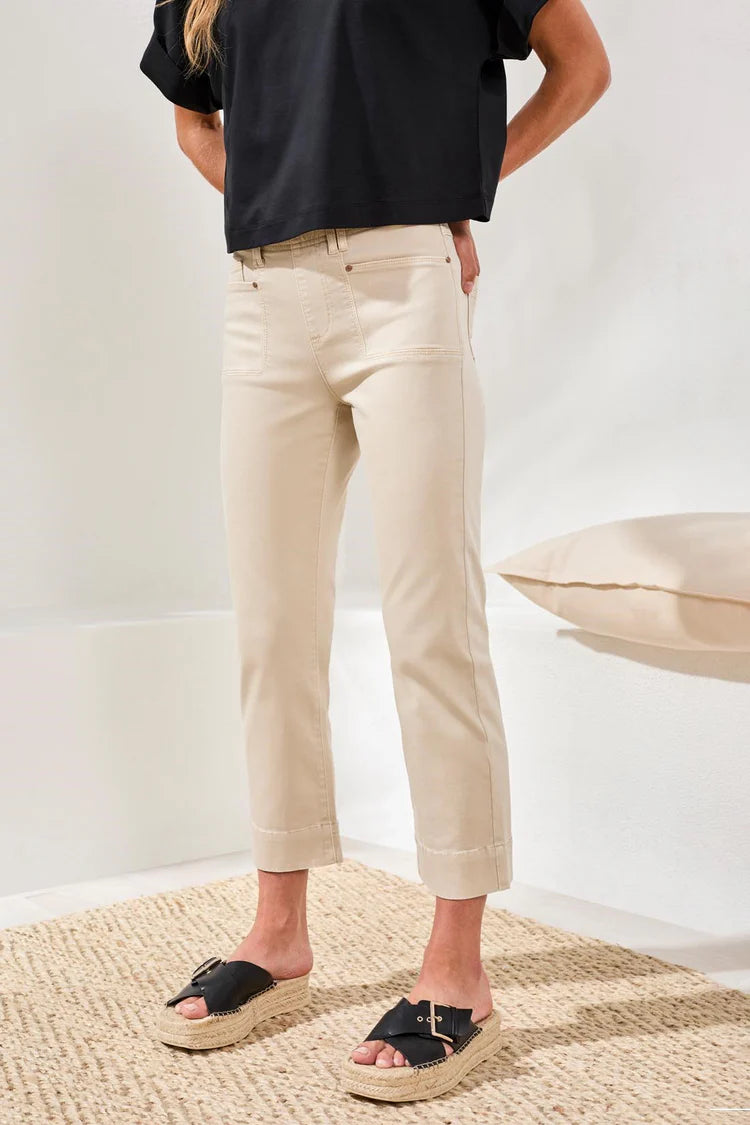 Comfort Stretch Pull-On Kick Flare Capris by Tribal
