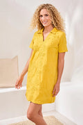 Elbow Sleeve V-Neck Tunic Dress by Tribal