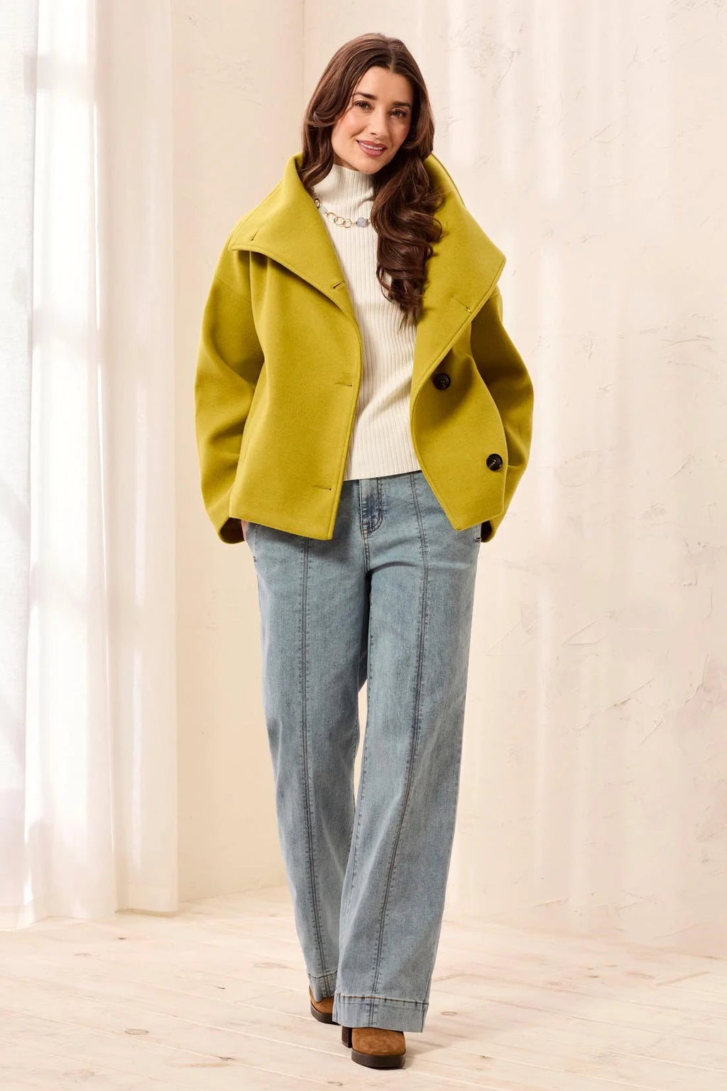 Tribal Lofty Sheek Funnel Neck Jacket