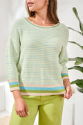 Cotton Striped Sweater by Tribal
