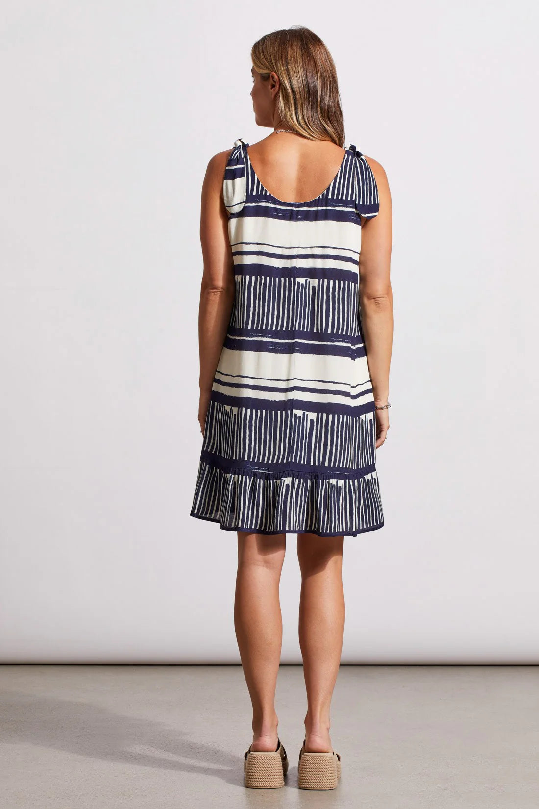 Sleeveless Dress with Shoulder Ties by Tribal