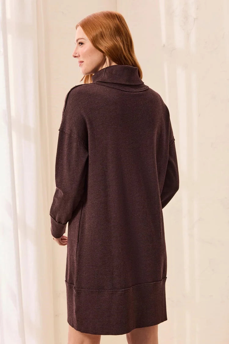 Tribal T-Neck Knit Dress