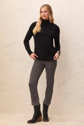 Tribal Mock Neck Raglan Sweater