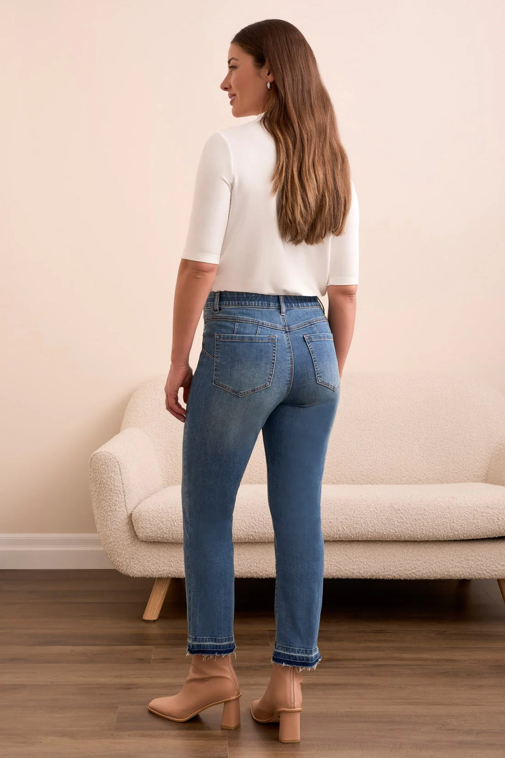 Sophia Curvy Micro Flare Jeans by Tribal