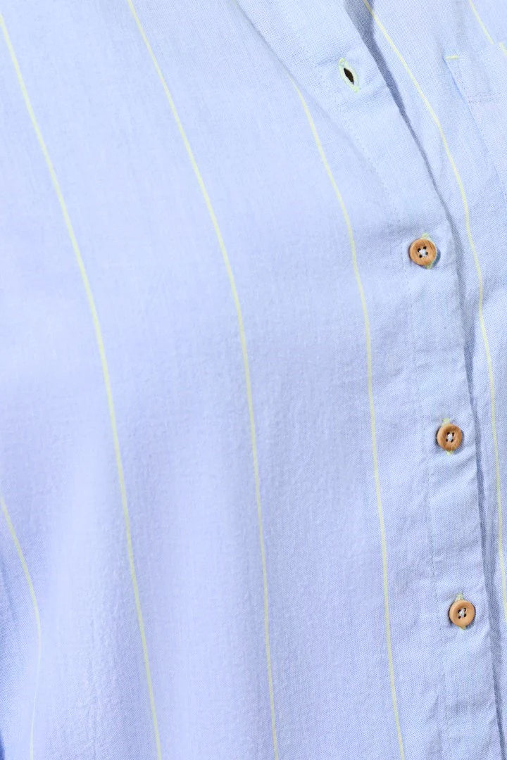Chambray Striped Button Up Shirt by Tribal