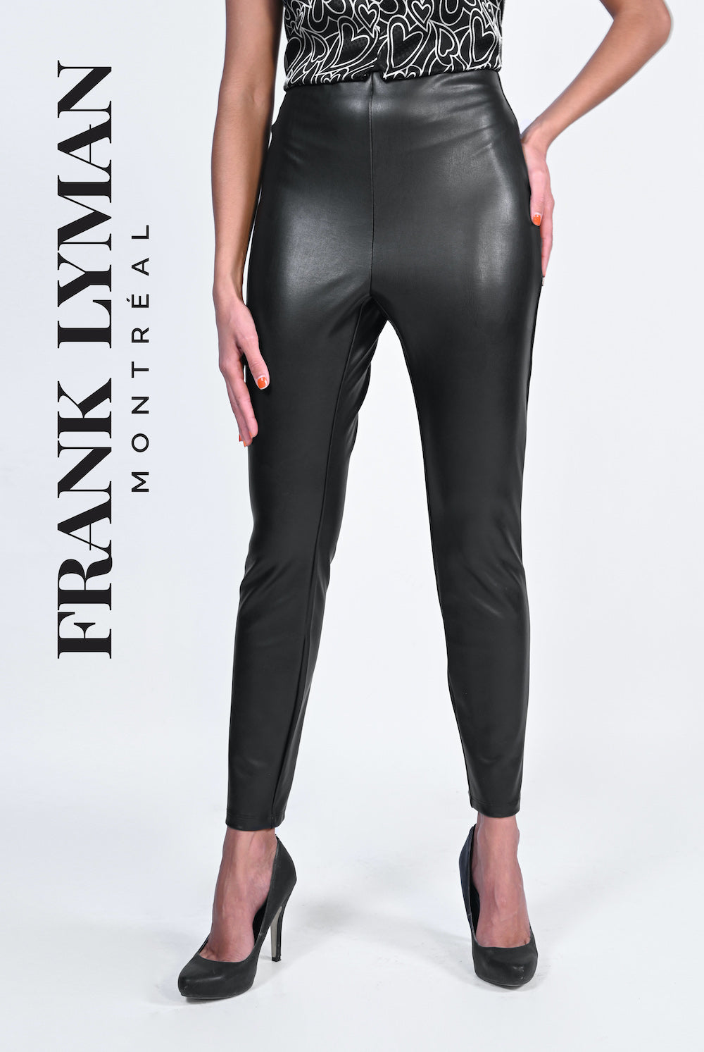 Faux Leather Skinny Pant by Frank Lyman