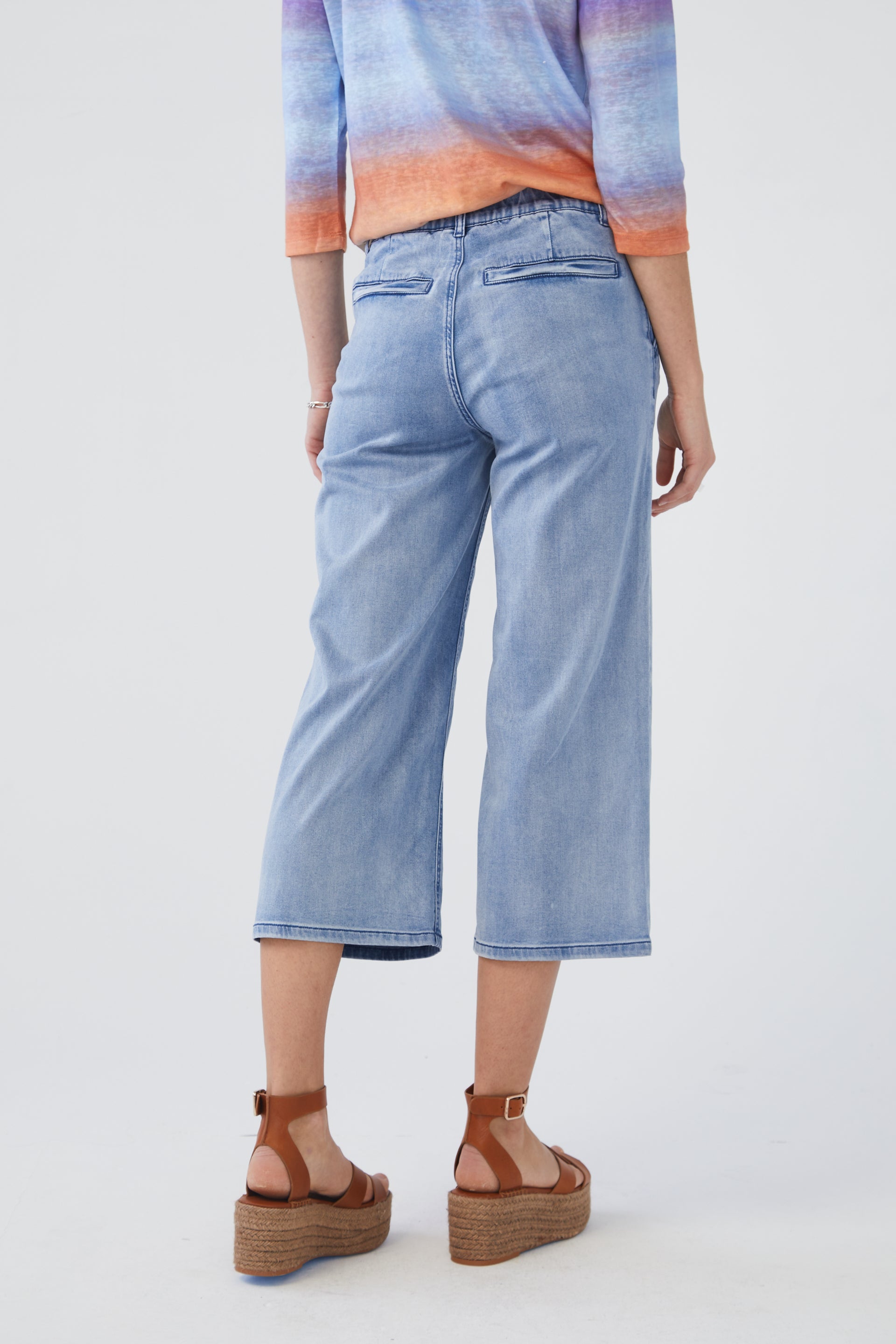 Wide Leg Crop Jean by FDJ