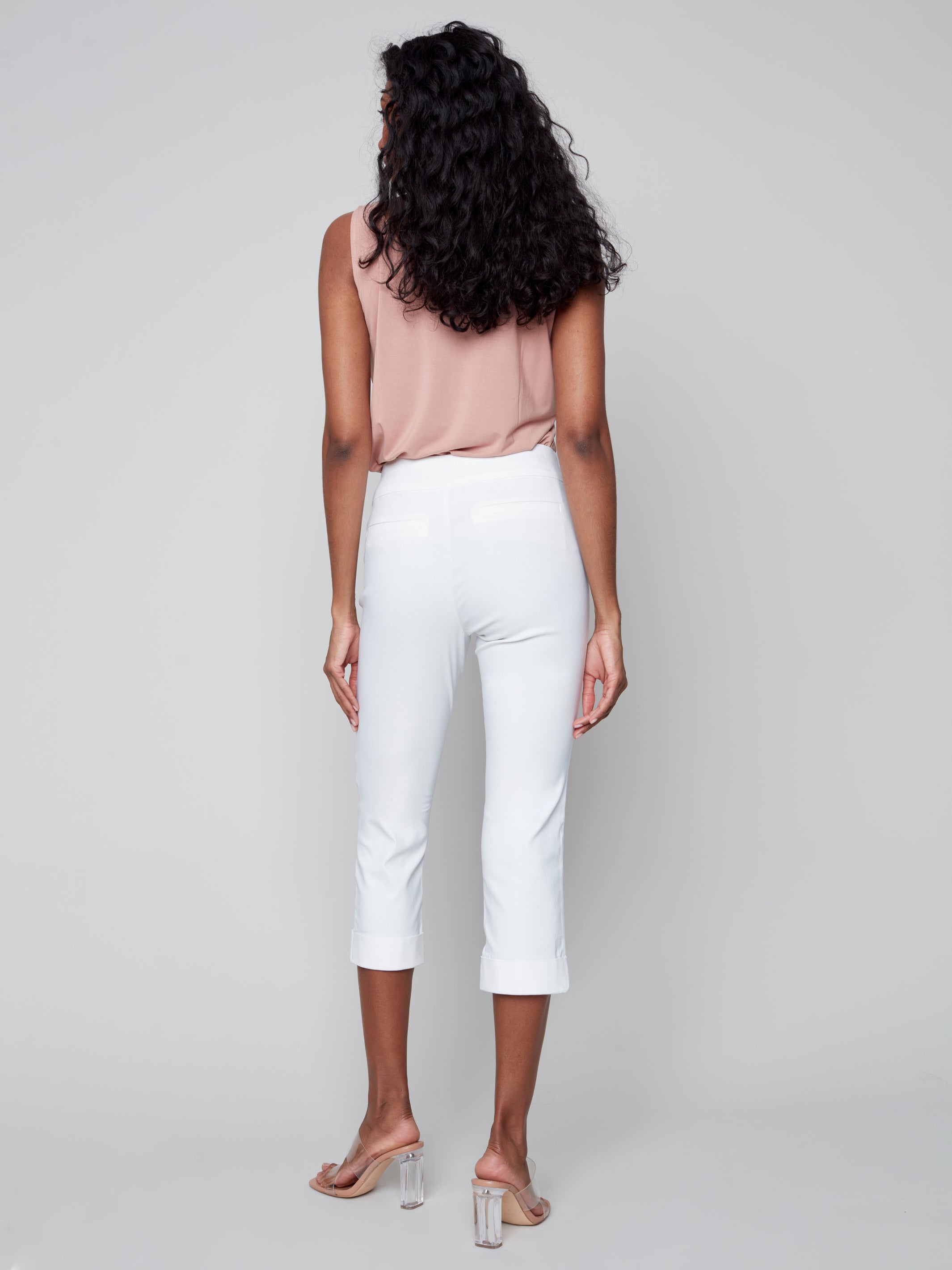 Pull On Stretch Cropped Cuffed Pant by Charlie B – MeadowCreek Clothiers