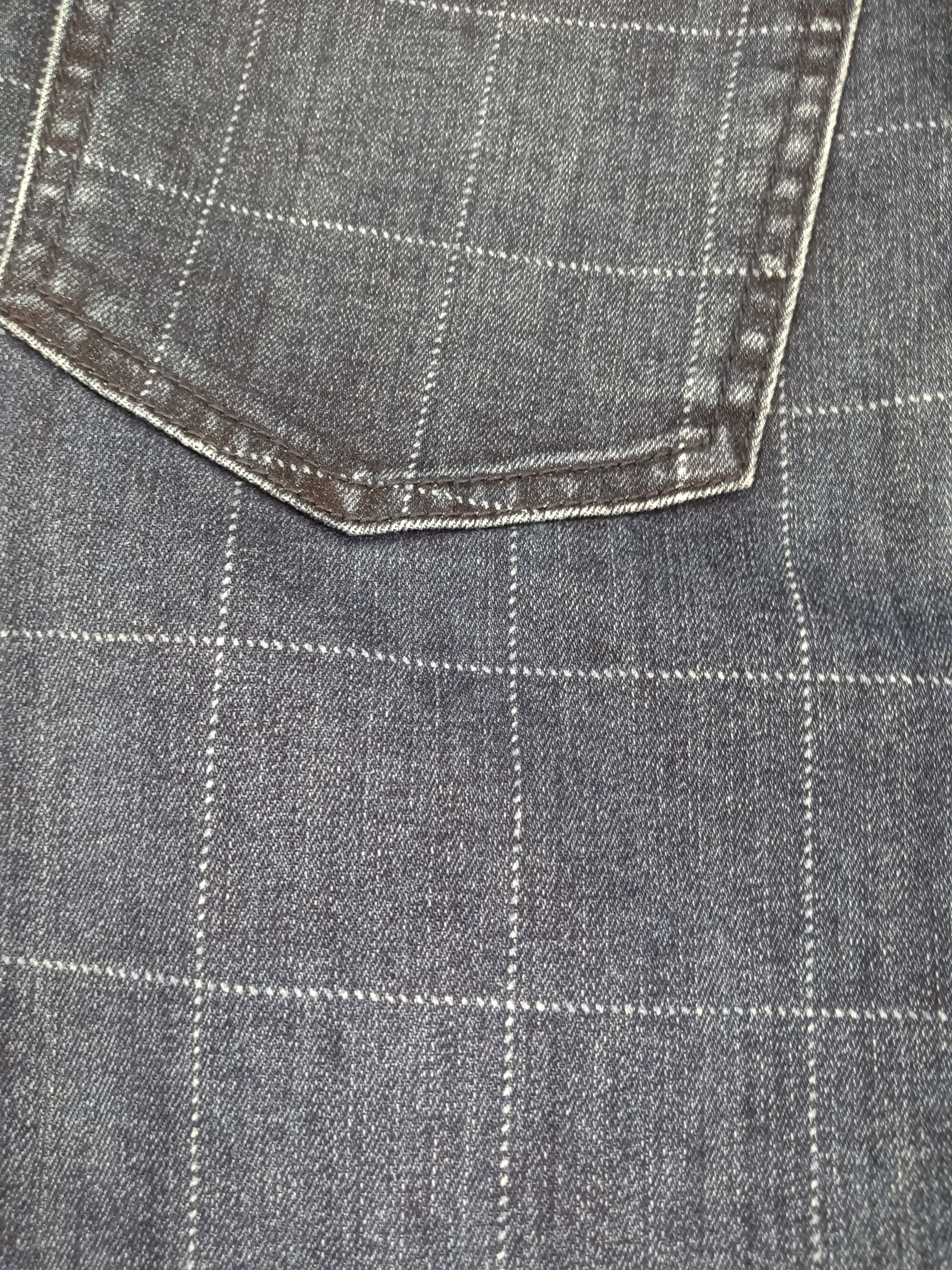 Indigo Check Bootleg Jean by FDJ