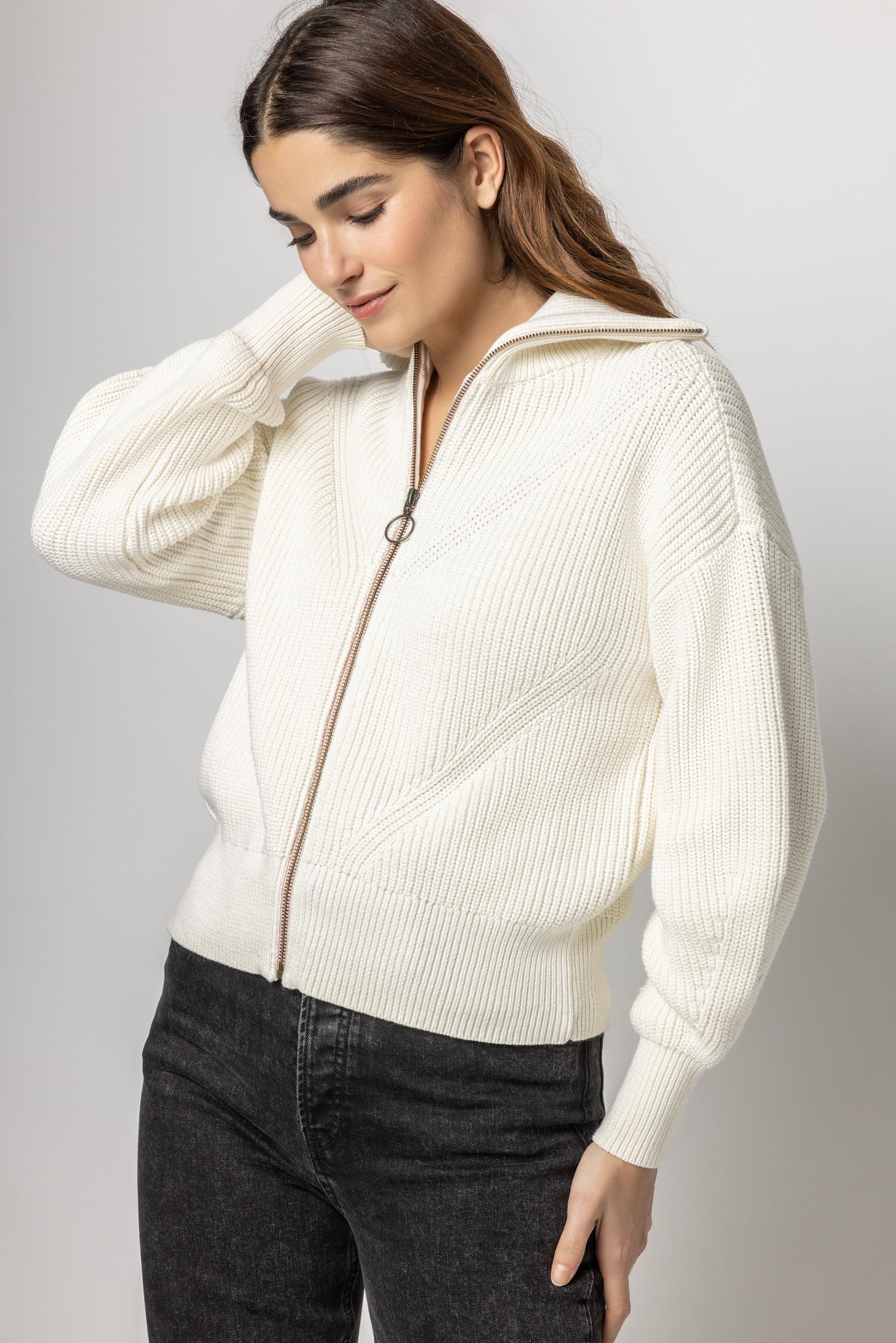 Zip Front Cardigan by Lilla P